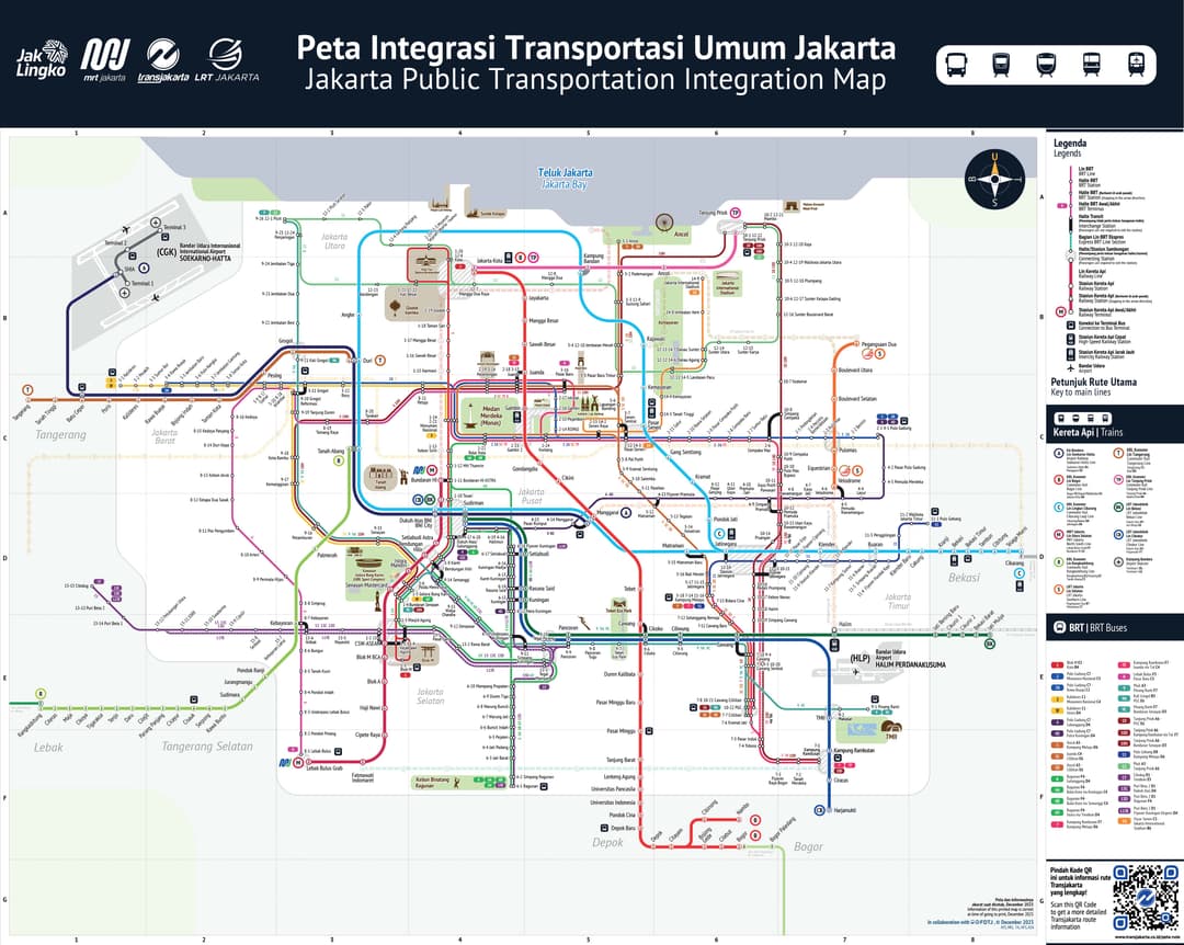 Rute Integrasi Transportasi Umum Jakarta